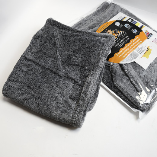 Рушник/Мікрофібра двостороння для сушіння MAGNUM DT DOUBLE TWIST XL 50*80см, світло-сірий Рушник/Мікрофібра двостороння для сушіння MAGNUM DT DOUBLE TWIST XL 50*80см, світло-сірий