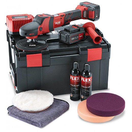 FLEX PE 150 18.0-EC/5.0 P-Set Акумуляторна ротаційна полірувальна машинка 18,0 В FLEX PE 150 18.0-EC/5.0 P-Set Акумуляторна ротаційна полірувальна машинка 18,0 В