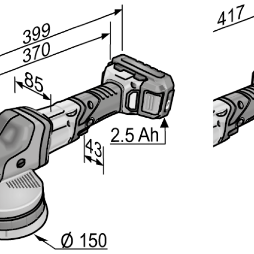 FLEX XFE 15 150 18.0-EC/5.0 Set Акумуляторна ексцентрикова полірувальна машина 18,0 В FLEX XFE 15 150 18.0-EC/5.0 Set Акумуляторна ексцентрикова полірувальна машина 18,0 В