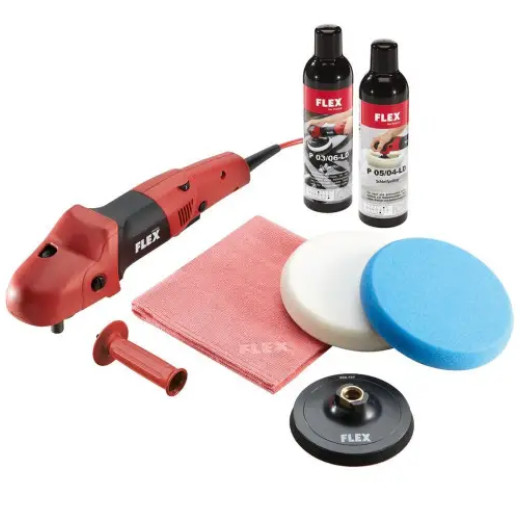FLEX PE 14-3 125 P-Set Ергономічна полірувальна машина з перемикачем прискорення в комплекті FLEX PE 14-3 125 P-Set Ергономічна полірувальна машина з перемикачем прискорення в комплекті