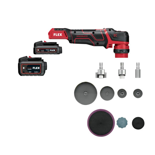FLEX PXE 80 10.8-EC Акумуляторна полірувальна машина 10,8 В, ротаційна й ексцентрикова