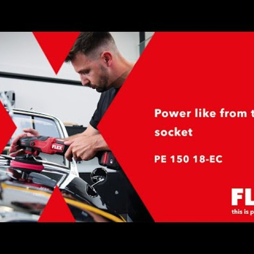 Акумуляторна роторна полірувальна машина FLEX 18 В PE 150 18-EC C