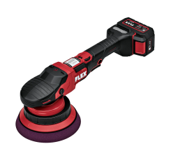 Полірувальна машина ексцентрикова акумуляторна 18В, зарядне та 2x5Аг, FLEX XCE 8 150 18-EC Set.