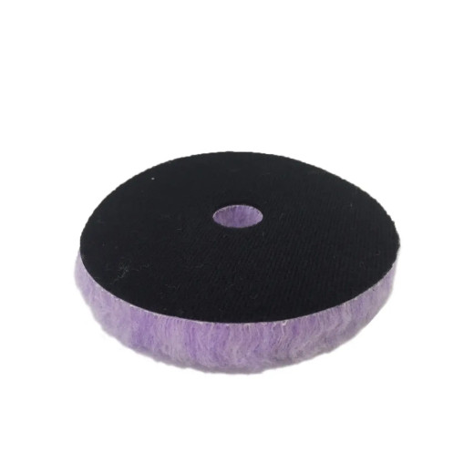 Полірувальний круг з отвором гібридна шерсть - Purple Foamed Wool Buffing/Polishing 125 мм (58-32525WH-1)
