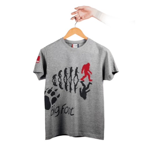 Футболка RUPES BigFoot, сіра RUPES BigFoot T-Shirt Gray Футболка RUPES BigFoot, сіра RUPES BigFoot T-Shirt Gray