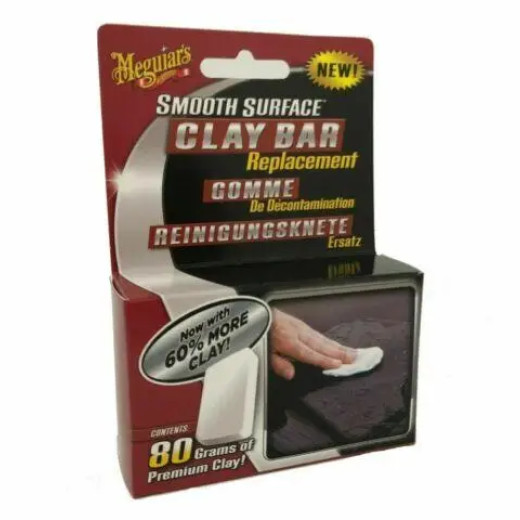 Глина для чищення кузова - Meguiar's Smooth Surface Replacement Clay Bar 80 г. (G1001EU) Глина для чищення кузова - Meguiar's Smooth Surface Replacement Clay Bar 80 г. (G1001EU)