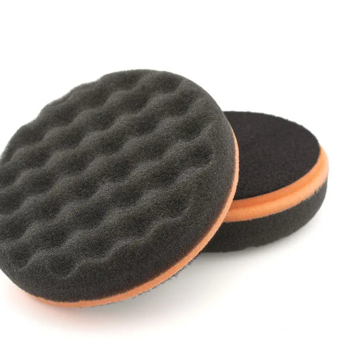 Полірувальний круг хвилястий м'який - Flexipads Сoolshine 150 мм. помаранчево-чорний (SC680)