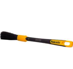 Зносостійкий синтетичний пензель з прогумованою ручкою Work Stuff Detailing Brush Rubber Black 16 mm