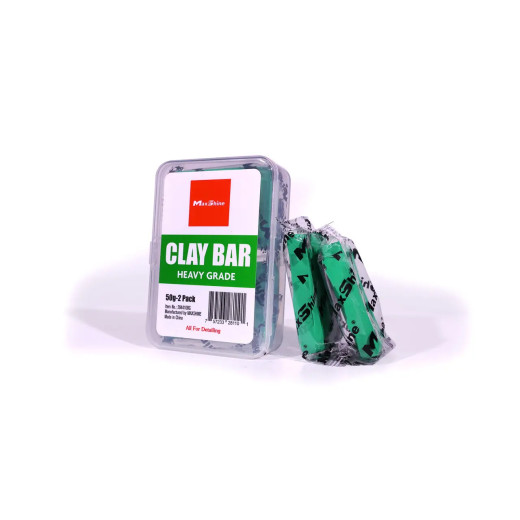 Набір агресивної глини для чистки кузова - MaxShine Detailing Clay Bar Heavy Cut 100 г. 2шт.x50грам зелений (2044100G) Набір агресивної глини для чистки кузова - MaxShine Detailing Clay Bar Heavy Cut 100 г. 2шт.x50грам зелений (2044100G)