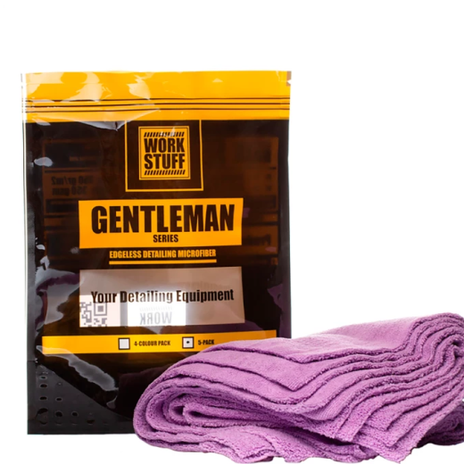 Набір з 5 мікрофібр фіолетового кольору Work Stuff Gentleman Basic 5-pack Purple Набір з 5 мікрофібр фіолетового кольору Work Stuff Gentleman Basic 5-pack Purple