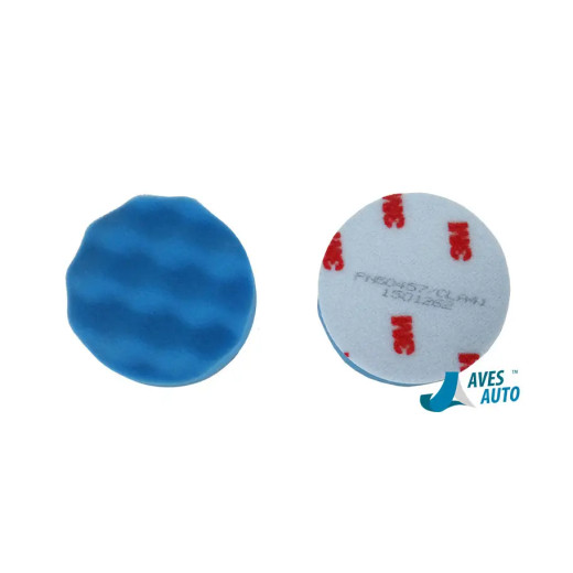 Полировальный круг рифленый антиголограмный - 3M Perfect it™ III Hookit™ 75 мм. синий (50457)