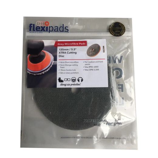 Полірувальний круг микрофибровый - Flexipads Microfibre XTRA Cutting 135 мм (MGCX5) Полірувальний круг микрофибровый - Flexipads Microfibre XTRA Cutting 135 мм (MGCX5)