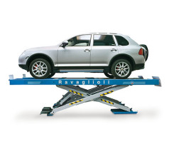 Ножичний підйомник ел.гідравл, 4200кг, під розвал-сходження з вбудованим люфт-детектором на 4 напрямки