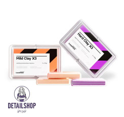 CARPRO Clays X3 Hard - тверда глина для дітейлінгу, 3 пачки по 100 г.
