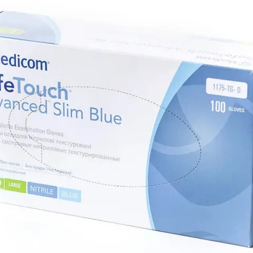 Нітрилові рукавички, чорні - Nitril Premium medical car & serve industry L (100 шт)